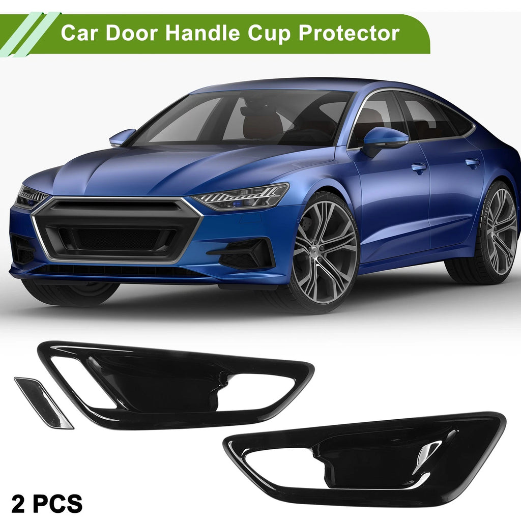 Car Door Handle Cup Protector for Toyota Alphard/Vellfire (2015–2020) - Piano Black