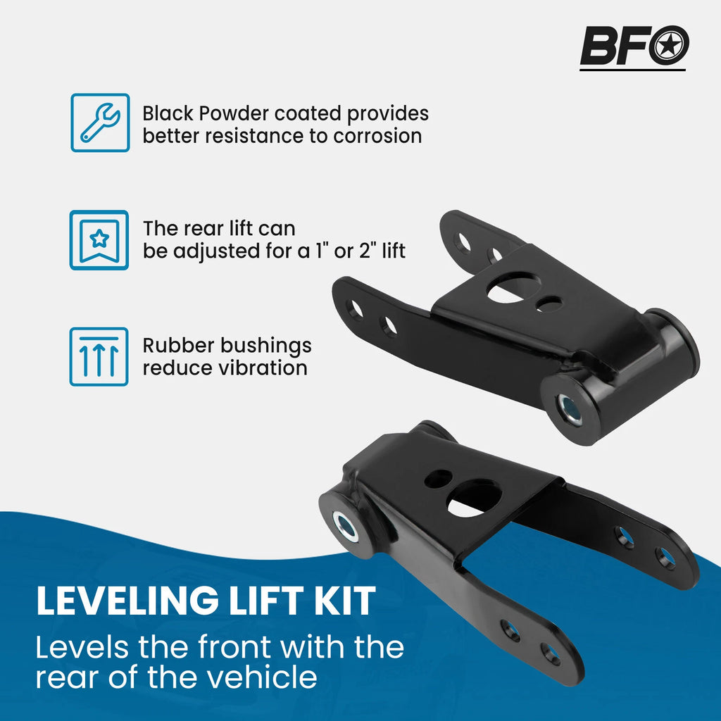 3" Front 1-2" Rear Leveling Lift Kit for Ford Ranger 2WD (1998–2011)