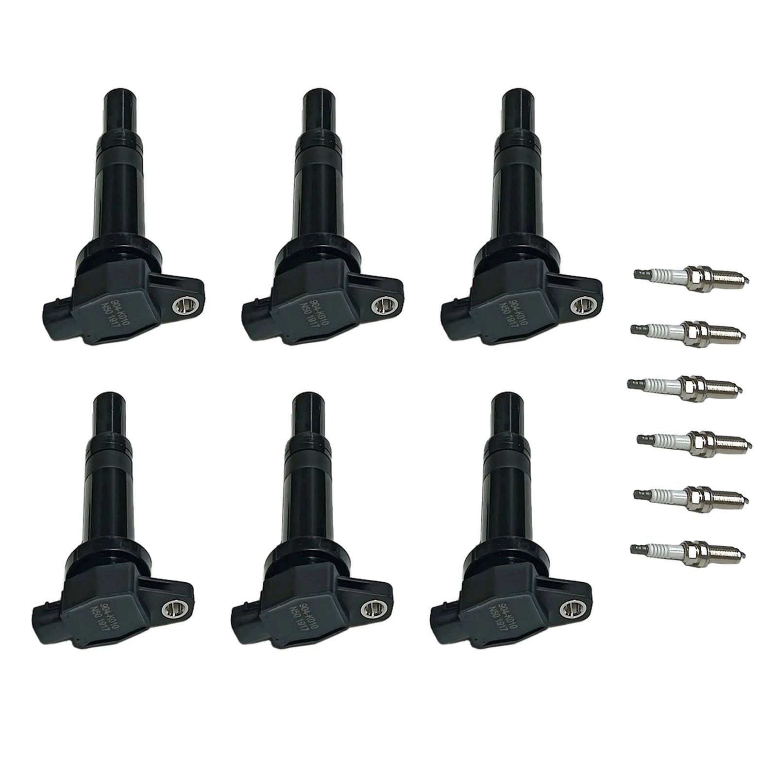 Set of 6 Ignition Coils & 6 Iridium Spark Plugs for Hyundai Santa Fe (2007–2009)