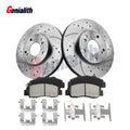 Front Drilled Slotted Brake Rotors & Ceramic Pads for Honda Accord (1998–2002)