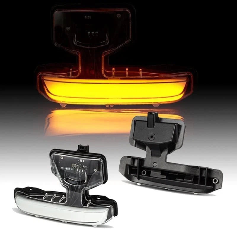 Clear LED Side Mirror Turn Signal Lights for Land Rover Defender L663 (2020–2025)
