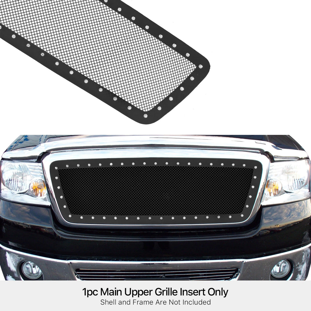 Black Mesh Grille Insert for Chevy Silverado 1500HD (2005-2006)