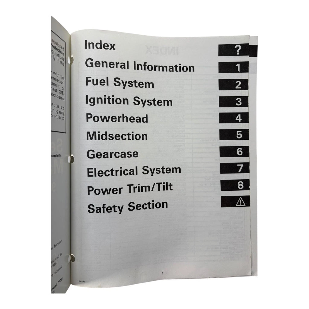 Service Manual for Evinrude Johnson Outboards 90/115 SPL (1997) 520209