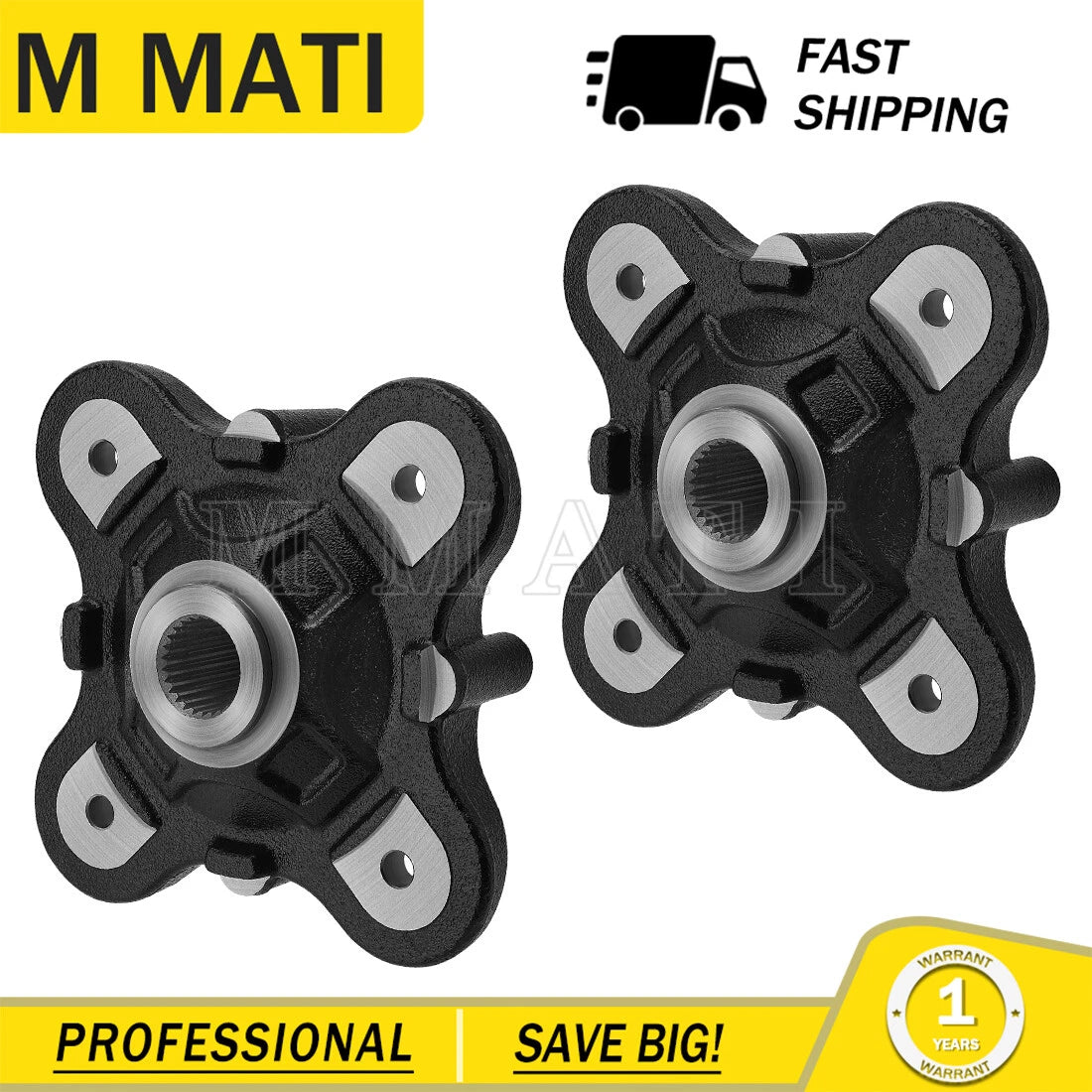 2Pcs Rear Wheel Hubs for Polaris ACE 900 SP (2016) / ACE 900 XC (2017–2019)