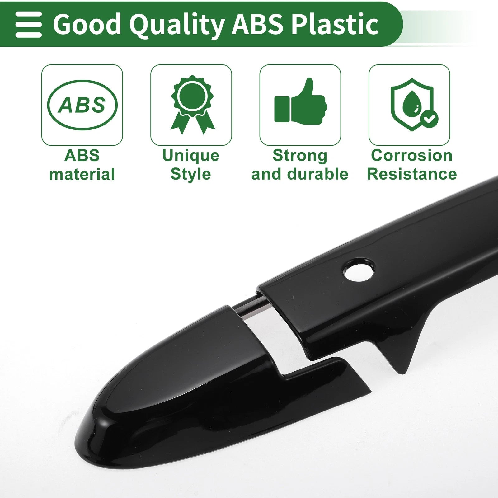 Door Handle Cover Trim for Honda Fit Jazz GK5 GP5 (2014–2018) Black