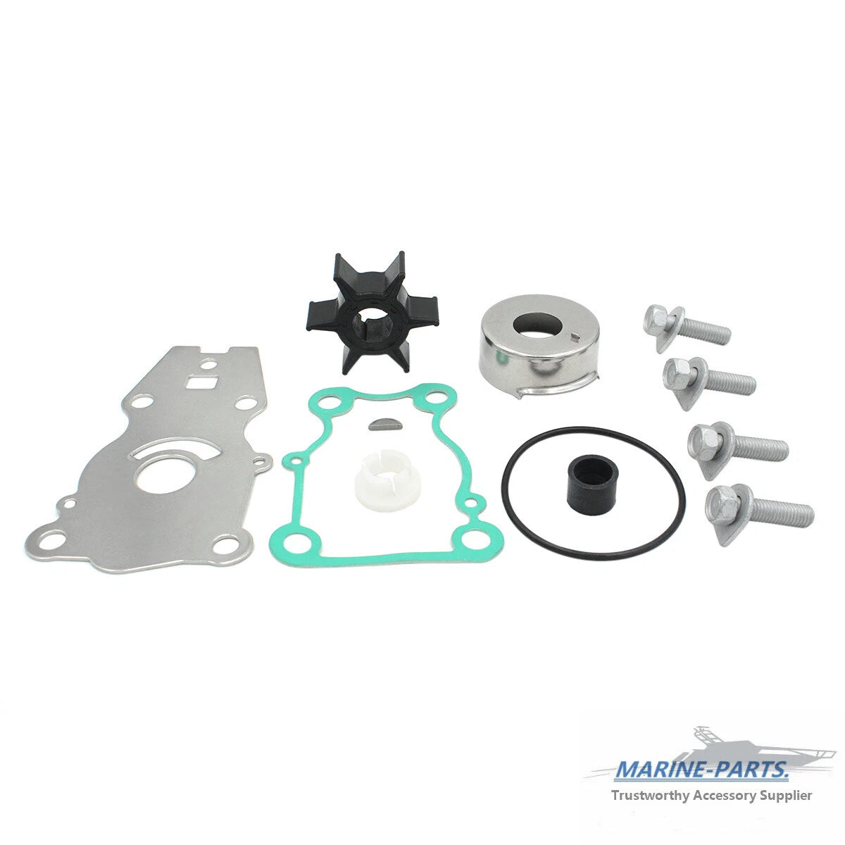 Water Pump Impeller Kit for Yamaha 25 30 40 HP (T25 F30 F4018-3440 66T-W0078-00-0)