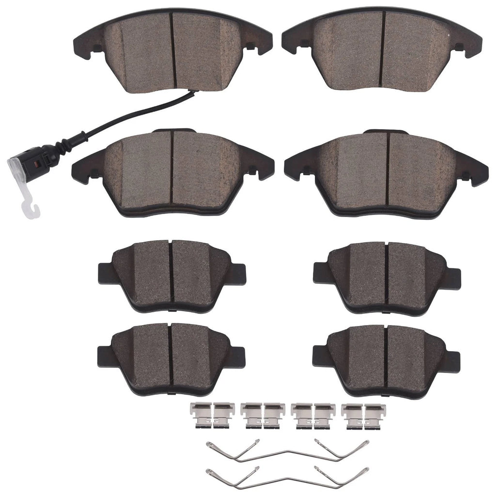 Set of 4 Ceramic Brake Pads for VW Jetta Golf Beetle Audi A3 (2006–2016)