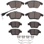 Set of 4 Ceramic Brake Pads for VW Jetta Golf Beetle Audi A3 (2006–2016)