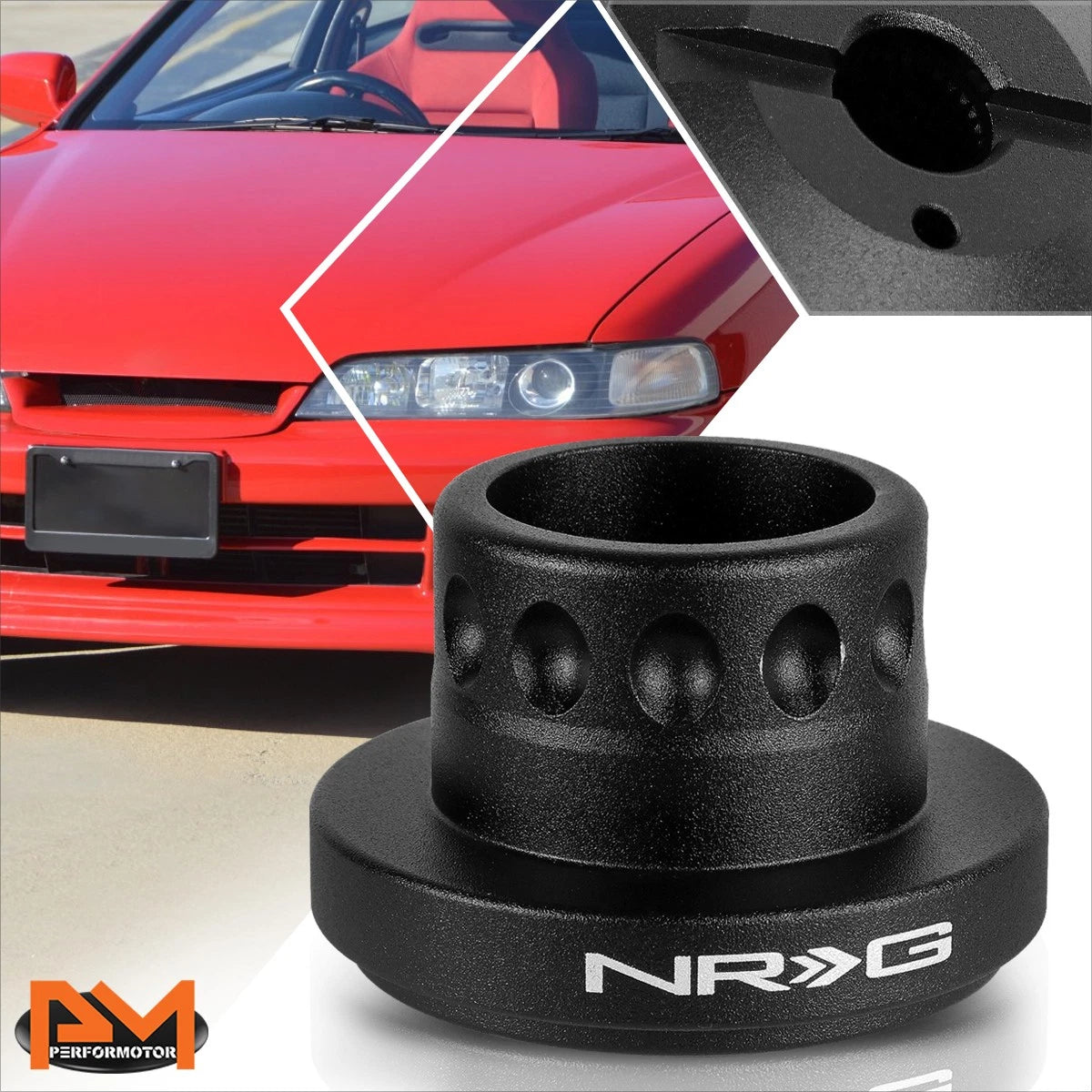 NRG SRK-RL190H-BK Steering Wheel Hub Adapter for Accord/Prelude (1986–1991)