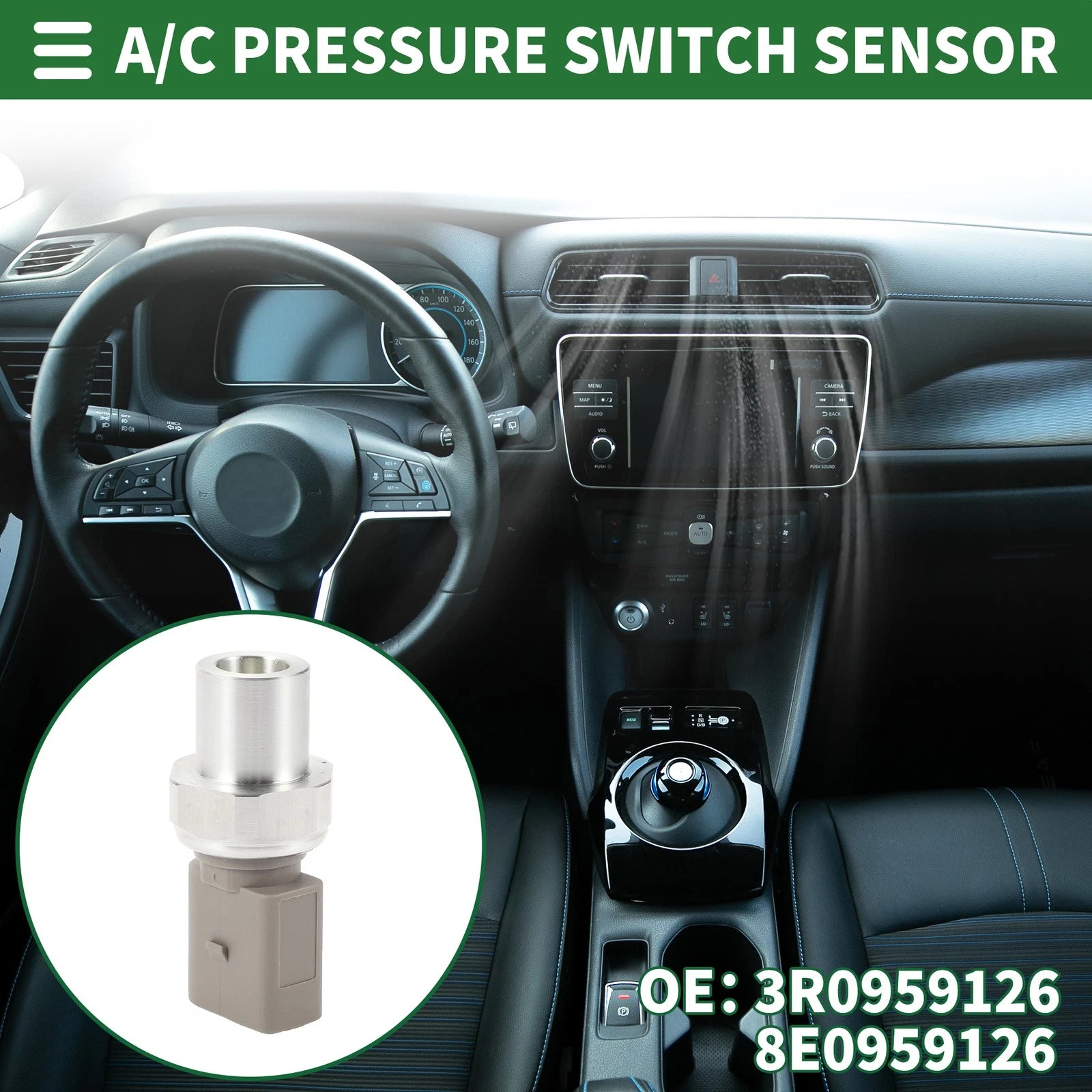 A/C Pressure Switch Sensor for Audi A4 (2002–2004) No. 3R0959126/8E0959126