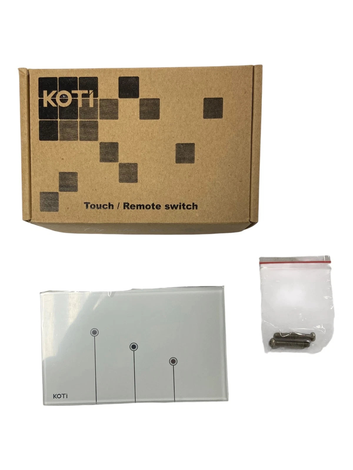3 Gang White Light Switch AC100 240V 50-60Hz for Koti