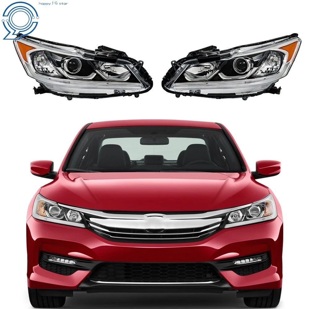 Headlight Halogen with LED DRL for Honda Accord Sedan (2016–2017)