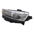 Black Passenger Side Halogen Projector Headlight Assembly w/o Logo w/Black Bezel