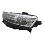 Black Passenger Side Halogen Projector Headlight Assembly w/o Logo w/Black Bezel