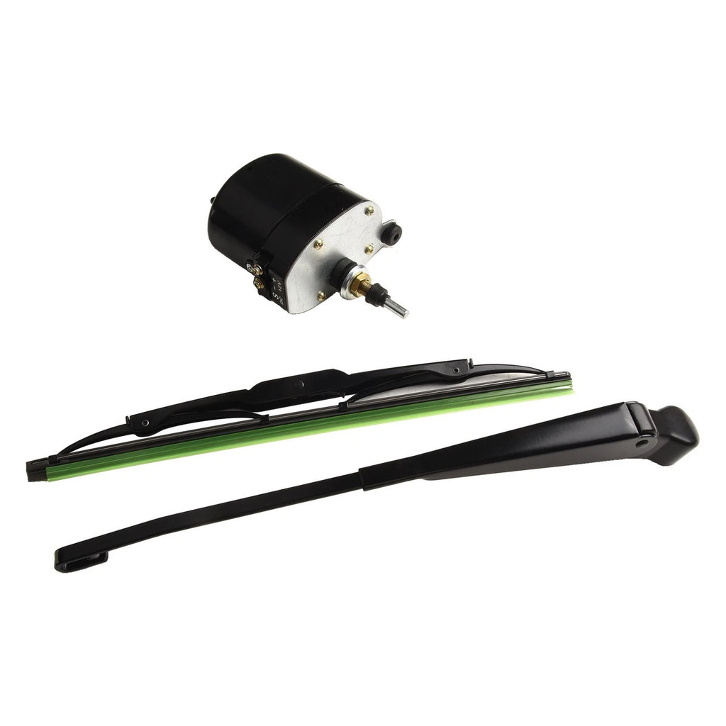 Complete 12V Windscreen Wiper System with Arms & Blade for Fishing Boats