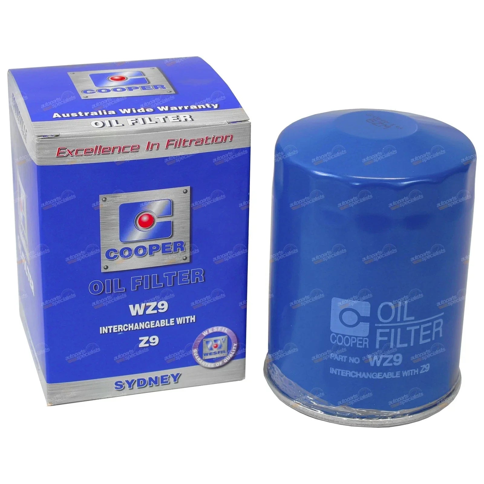 Spin-On Oil Filter for Cooper WZ9 with C1121 Ryco Z9