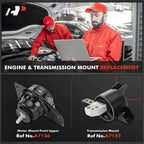 2X Engine Motor & Transmission Mount for Hyundai Accent (2006-2011)