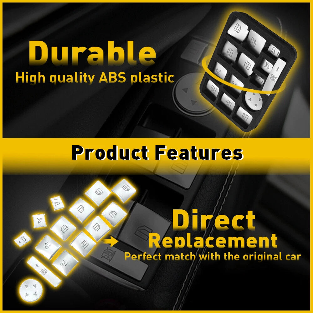 Window Lift Button Switch Cover Trim for Mercedes-Benz GLA CLA GL ML