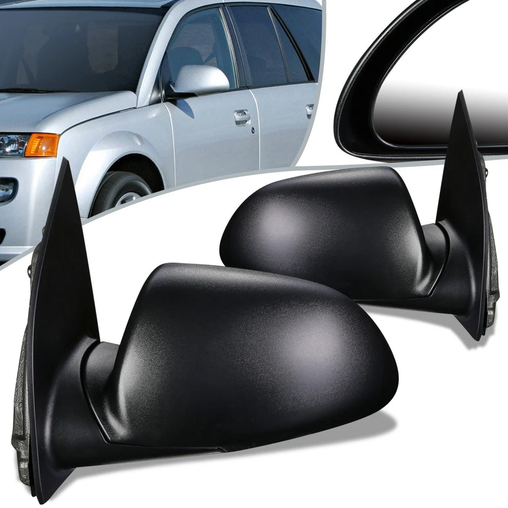 Pair of Manual Side View Door Mirrors for Saturn Vue (2002–2004) GM1320271 GM1321271