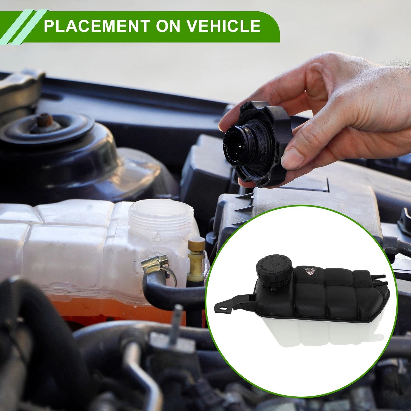 Coolant Expansion Overflow Tank No. 2205000049 for Mercedes CL500 CL55 (1999–2006)