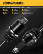 2x Front CV Axle Assembly for Ford Fusion Lincoln MKZ (2010–2012)