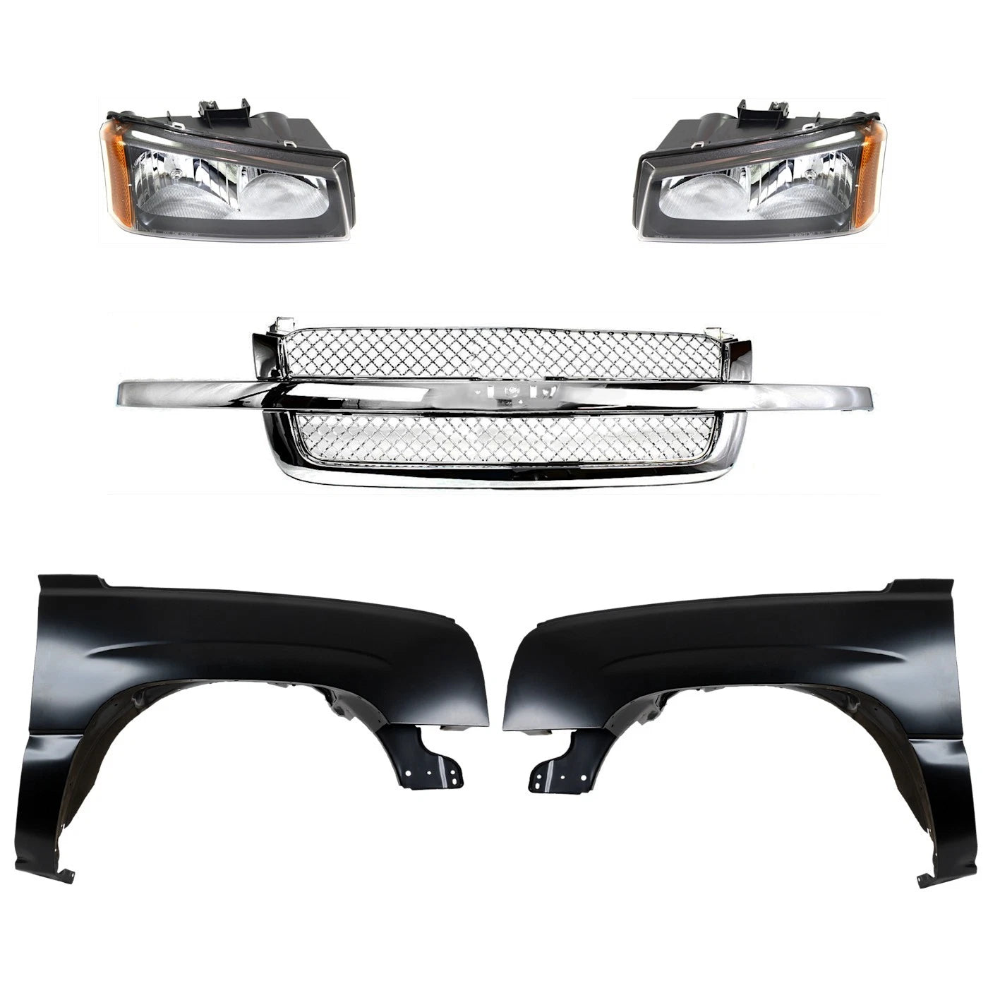 Fender Kit for Chevy Silverado 1500 (2003–2006) Front Left & Right Steel