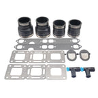 Exhaust Manifold Kit with Bellow Gasket for Mercruiser 3" V8