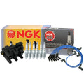 NGK DIS Ignition Coil Wires & 6 V-Power Spark Plugs for Ford Mercury