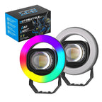Round Dual Color LED Ring Light for Motorcycle (IP65)
