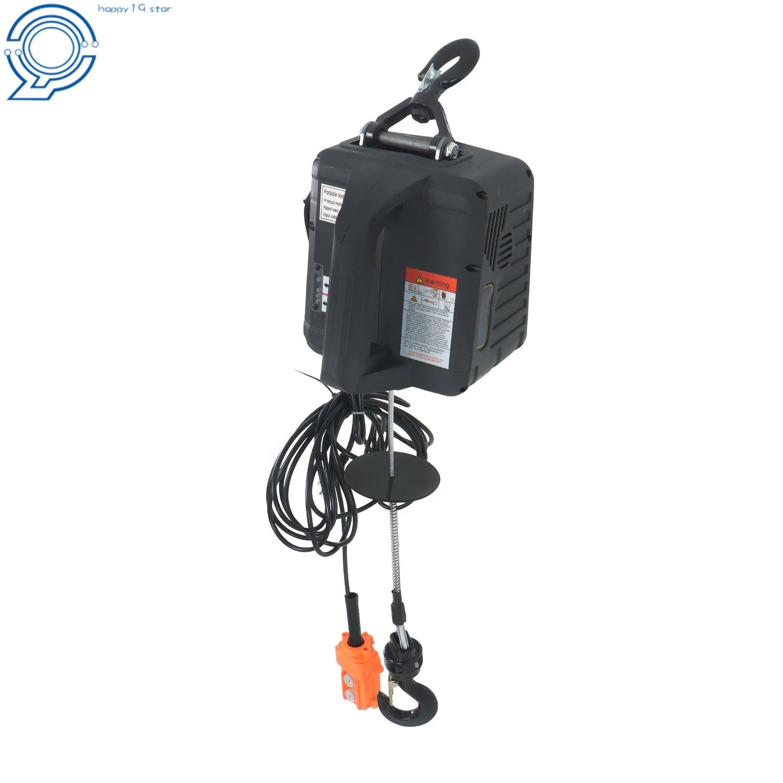 Electric Hoist Winch with Wired and Wireless Remote Control (1100 lbs)