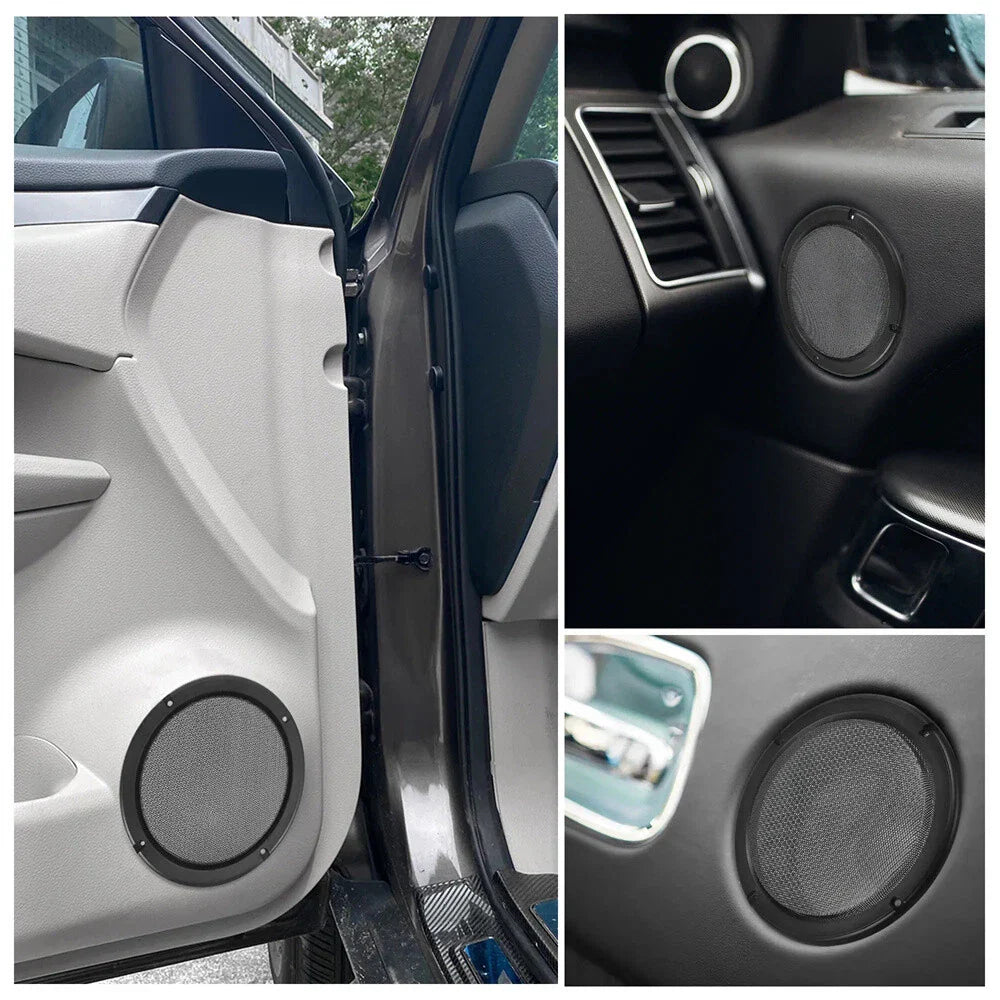 4 x 6.5 Inch Car Door Speaker Grills Covers Mesh Guard Black