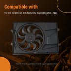 Electric Radiator Cooling Fan for Kia Sorento (2021–2023)