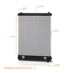 2-Row Aluminum Radiator for Freightliner M2 106 100/Sterling Acterra (2003–2008)