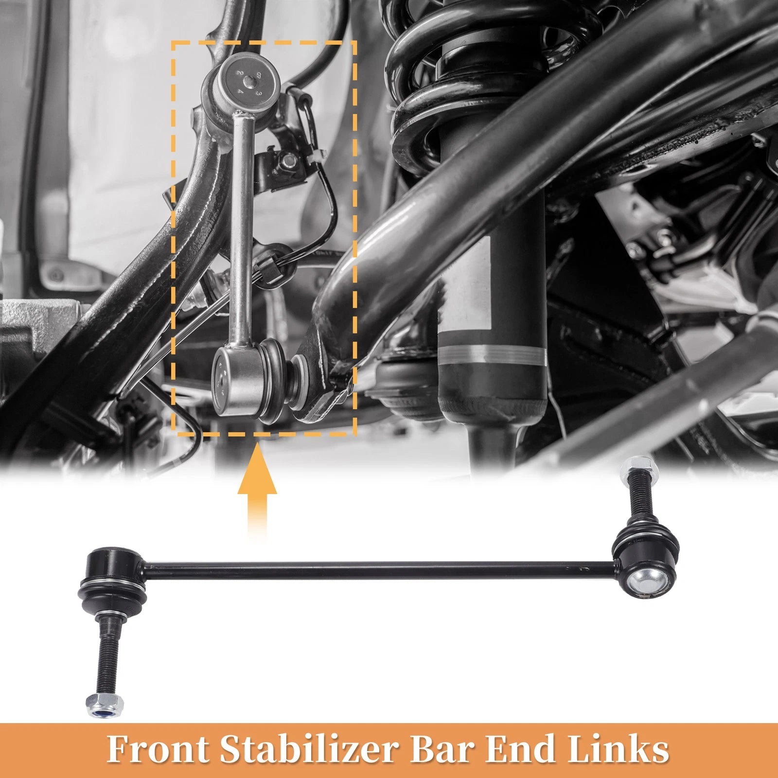 2pcs Front Stabiliser Sway Bar Link for Honda Pilot (2016–2022) & Acura MDX (2014–2020) 656320660600