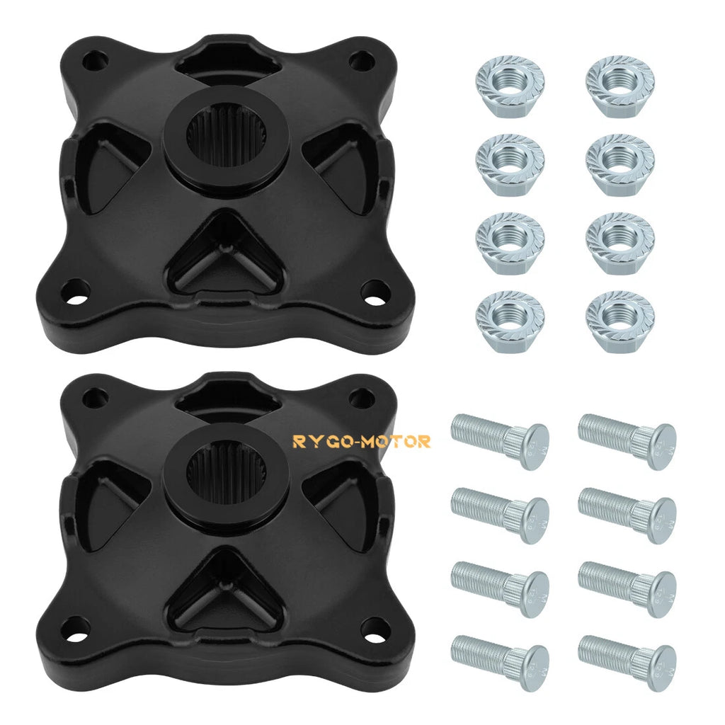 2X Rear Wheel Hub & Bolts Nuts for Polaris Sportsman 335 400 500 4X4 (1996–2002)