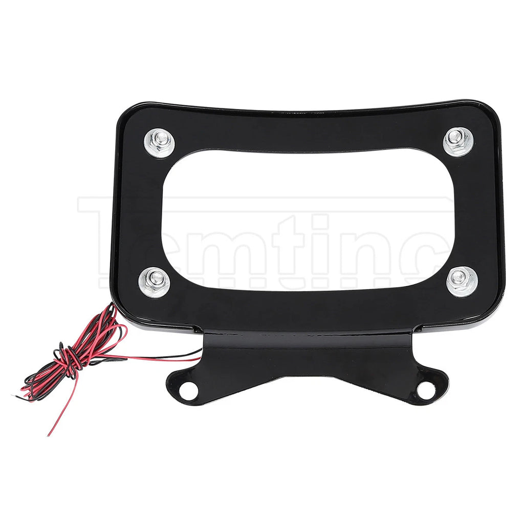 Curved License Plate Frame with LED Light for Harley FLHRXS Road King (2017–2025)