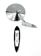 Chrome Round Bowtie Exterior Rear View Mirrors Pair for 1963–1964 Chevy