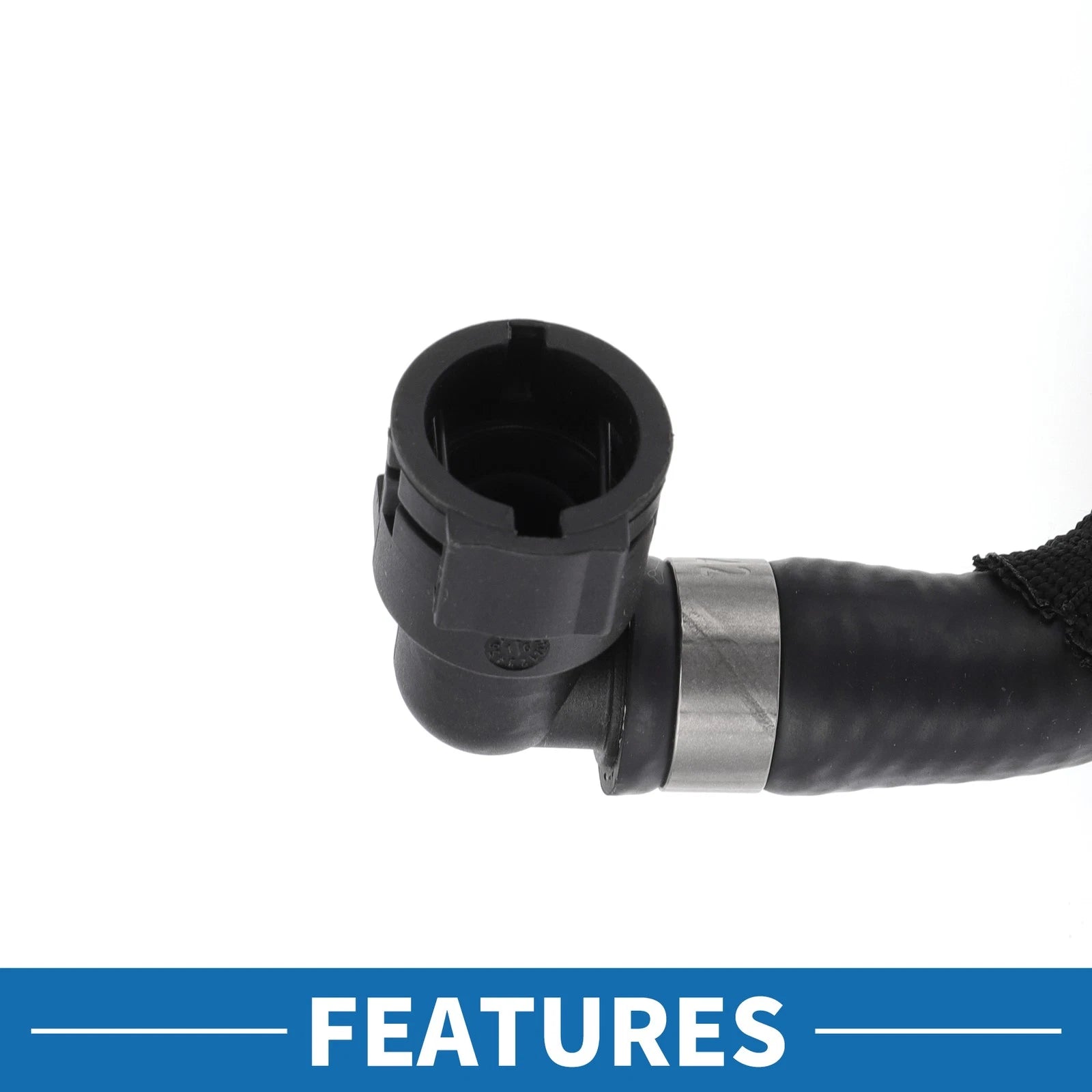 Engine Radiator Hose No. 17127580960 for BMW 740i (2011–2012) Rubber Black