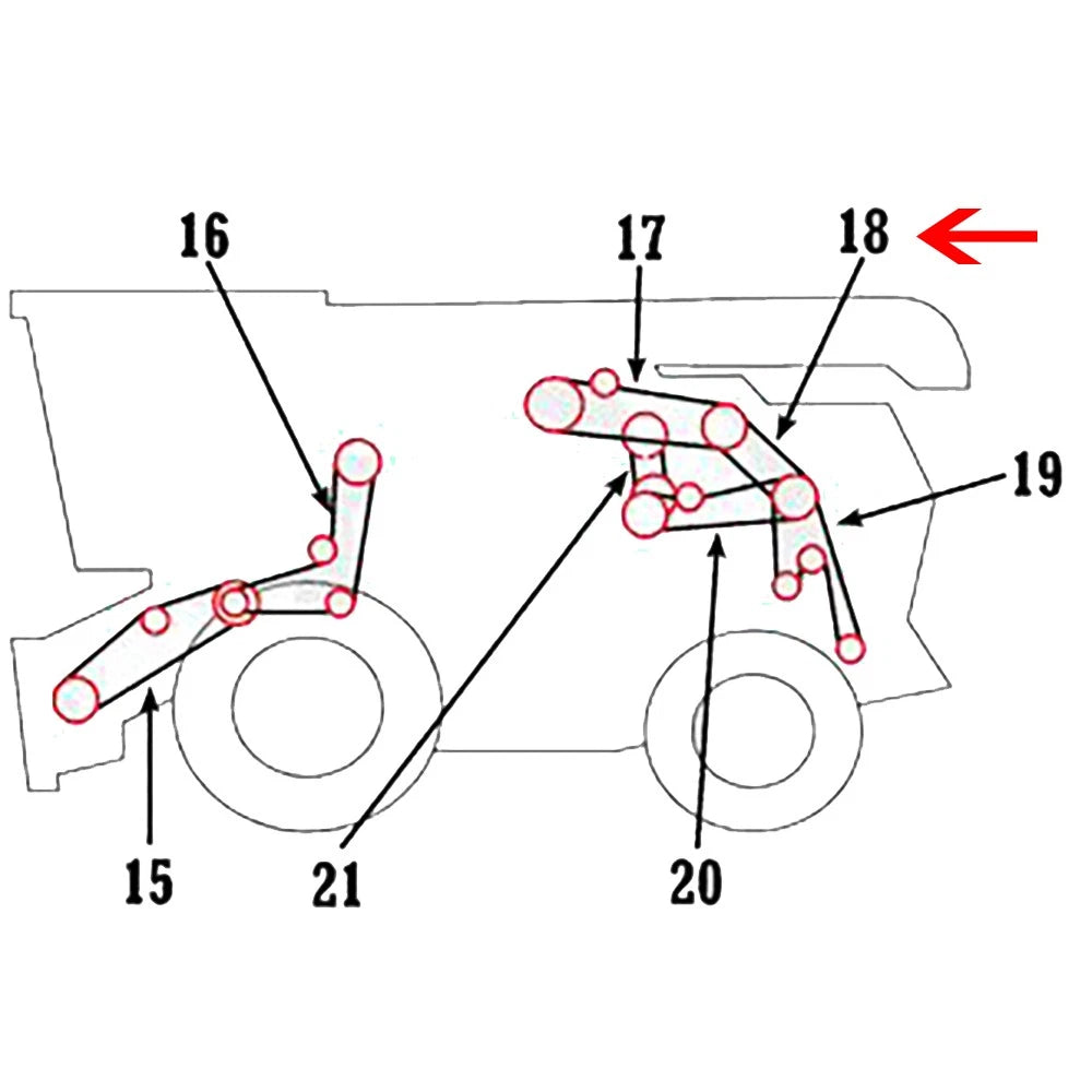 Chopper Drive Belt for John Deere Combine (AMH240888, H240888)