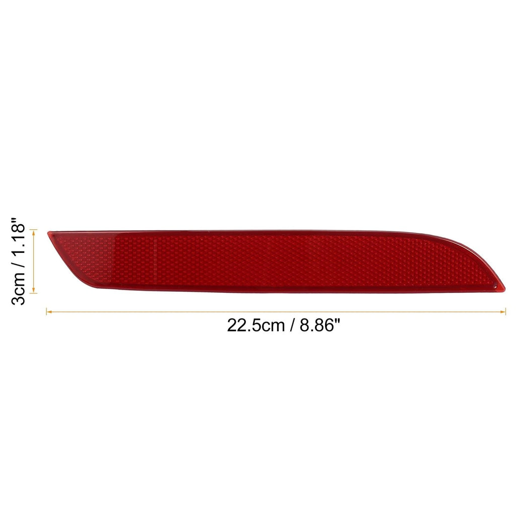 Pair Rear Bumper Reflector Strip Cover for BMW (63147182191)