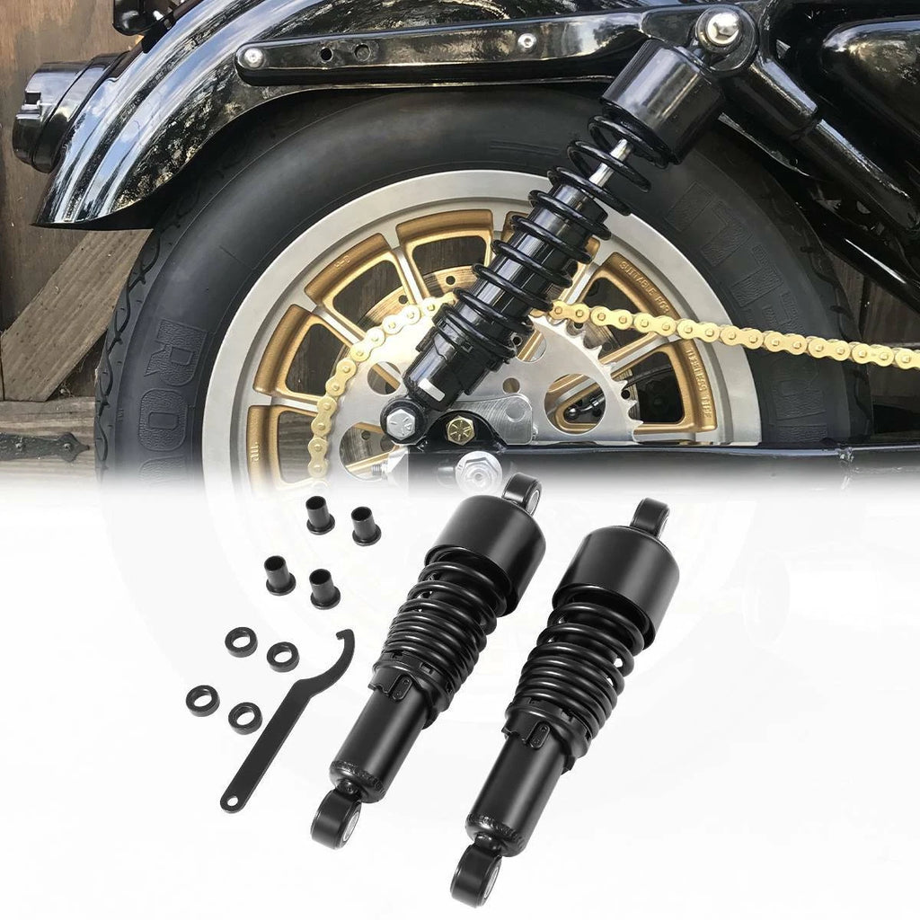 10.5" Black Rear Shocks for Harley Sportster XL 883 1200 (2010–2023)