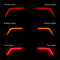 Rear Saddlebag Turn Brake Light Accents for Honda Goldwing GL1800 (2018-2024)