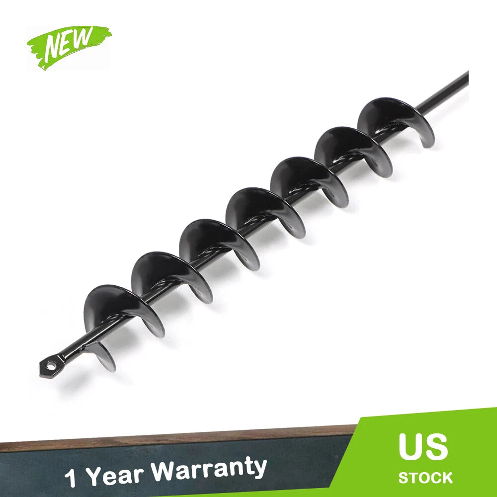 Garden Auger Drill Bit for Planting Bulbs & Bedding Plants (32" x 2")