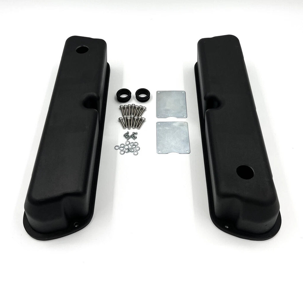 Black Aluminum Valve Covers for 1962–1985 Small Block Ford 289 (2-Pack)