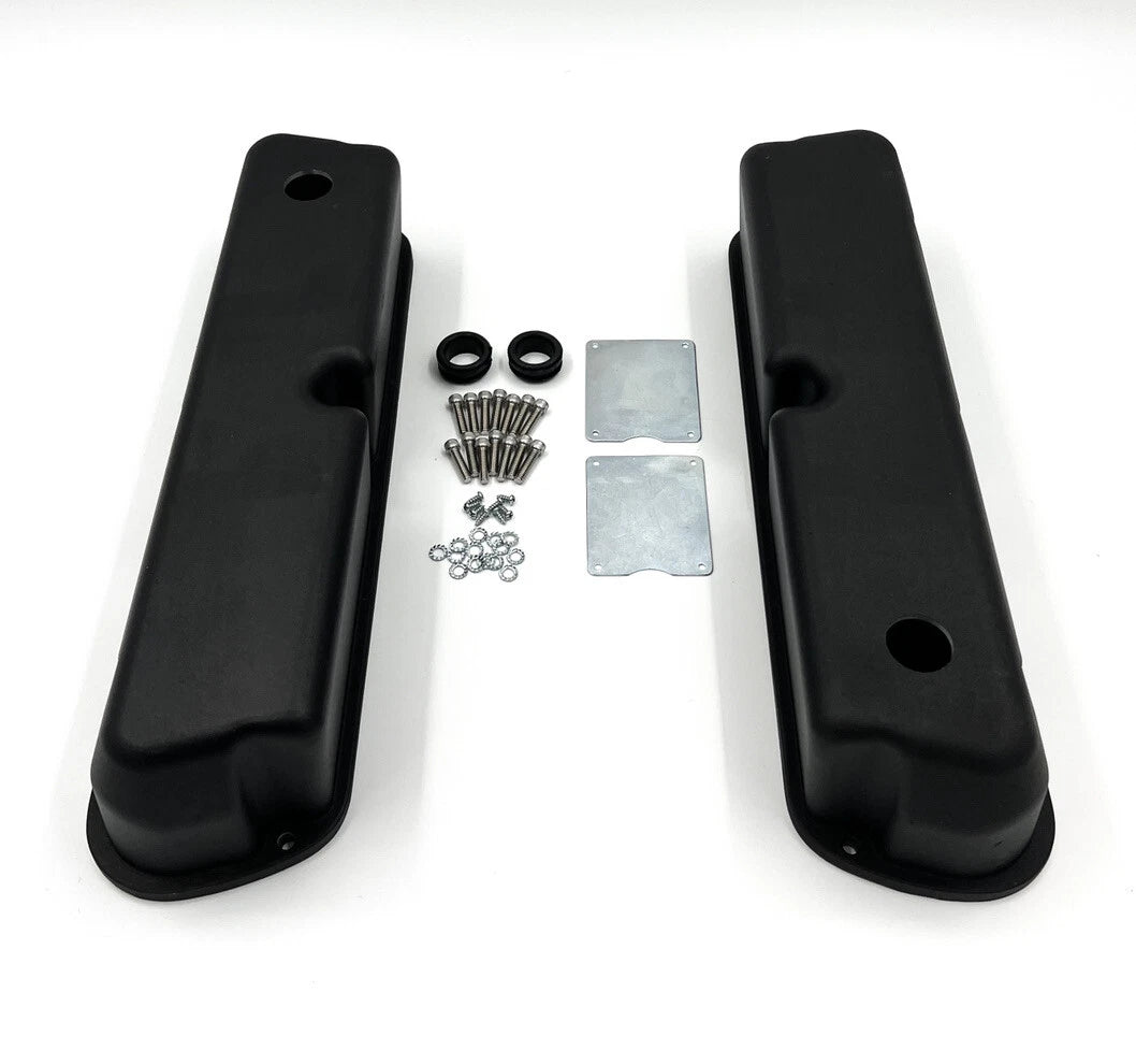 Black Aluminum Valve Covers for 1962–1985 Small Block Ford 289 (2-Pack)