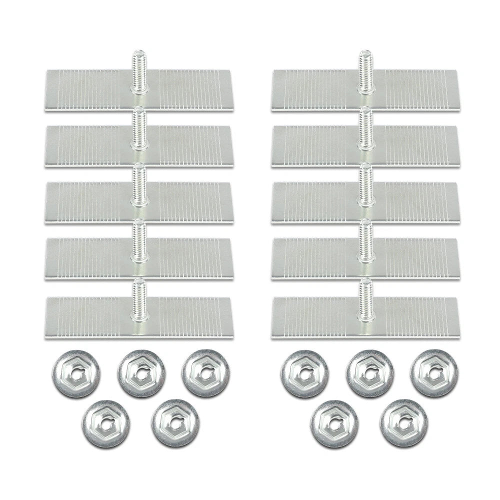 Set of 10 Body Fender Door Belt Trim Moulding Clips for Ford