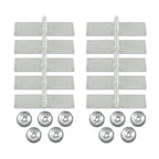 Set of 10 Body Fender Door Belt Trim Moulding Clips for Ford