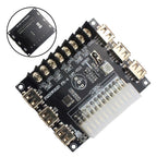ATX Power Distribution Board with +12V, +5V, +3.3V Outputs and LEDs