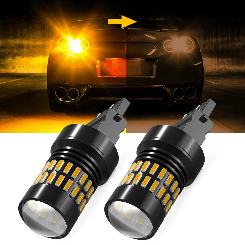 2X LED Amber Turn Signal Blinker Lamps for AUXITO 3157 3457 4057 3757A