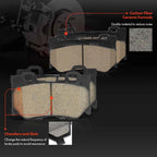 8x Ceramic Brake Pads for Nissan 370Z (2009–2020) INFINITI Q50